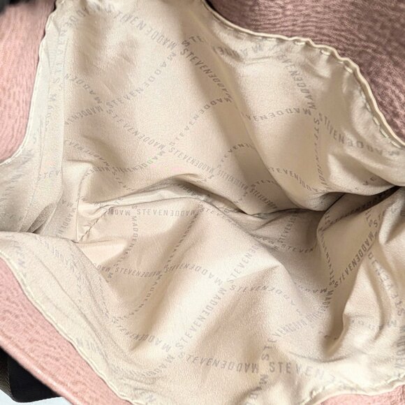 SOLD Steve Madden Glam Signature Mauve Pink Faux Leather Crossbody w/Bag Charm - Picture 10 of 10